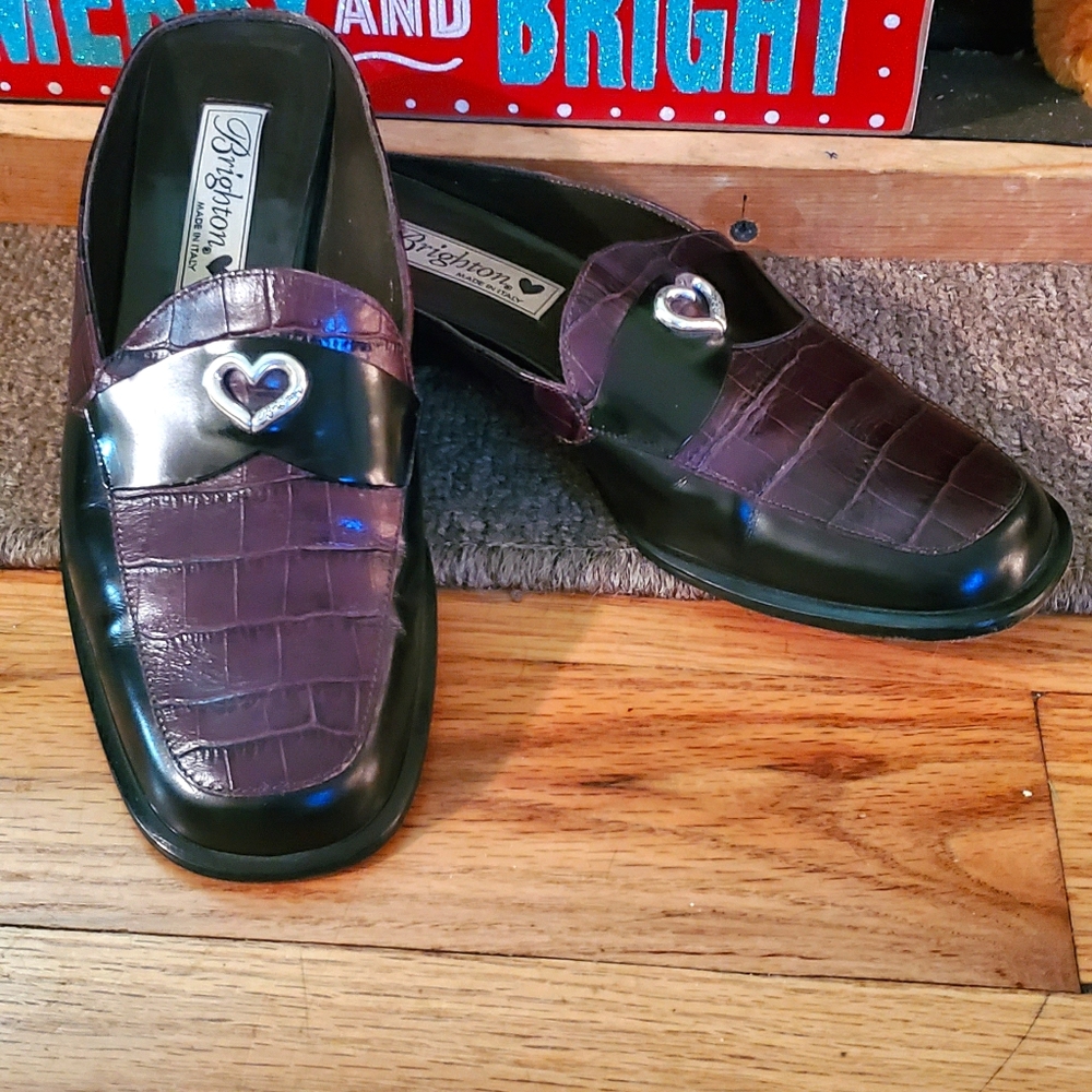 Brighton Brown/Black size 7M Dress Shoes